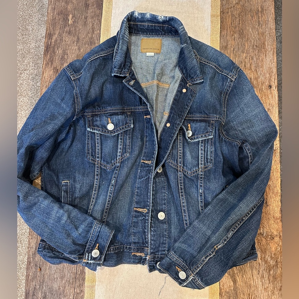 American Eagle Blue Denim jacket  large